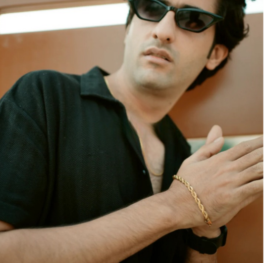 Rope Chain Bracelet in Gold Plated (8 Inch)