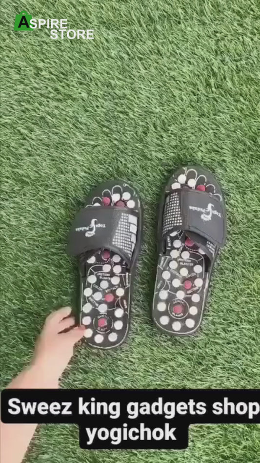 Acupressure and Magnetic Therapy Paduka Slippers for Full Body Blood Circulation For Men and Women